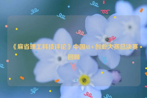 《麻省理工科技评论》中国AI+创业大赛总决赛回顾