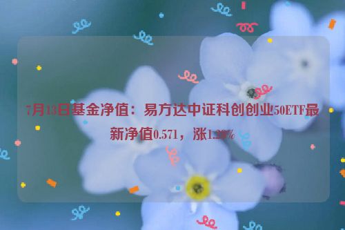 7月13日基金净值：易方达中证科创创业50ETF最新净值0.571，涨1.28%