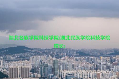 湖北名族学院科技学院(湖北民族学院科技学院校长)