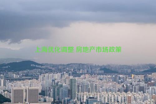 上海优化调整 房地产市场政策