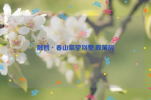 融创·春山宸望别墅,政策房