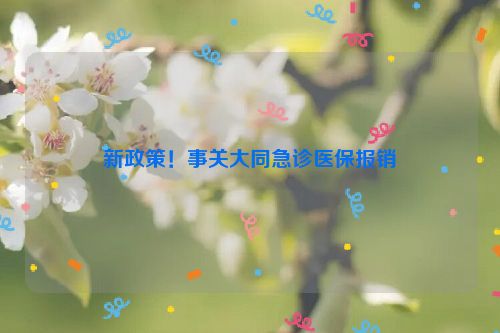 新政策！事关大同急诊医保报销