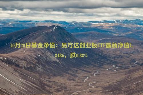 10月20日基金净值：易方达创业板ETF最新净值1.8486，跌0.88%