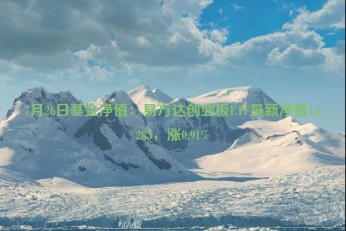 7月26日基金净值：易方达创业板ETF最新净值1.6283，涨0.91%